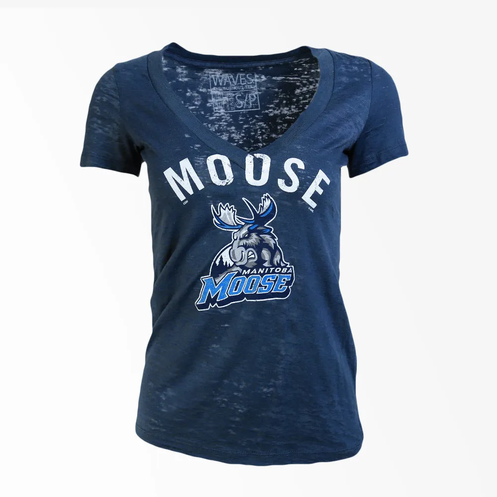 MOOSE WOMEN'S DEEP V TEE sold by True North Shop product image thumbnail 3