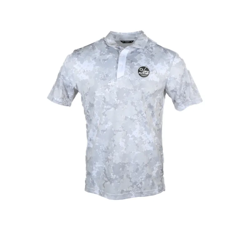 PIXEL ALT B&W POLO WHITE sold by True North Shop