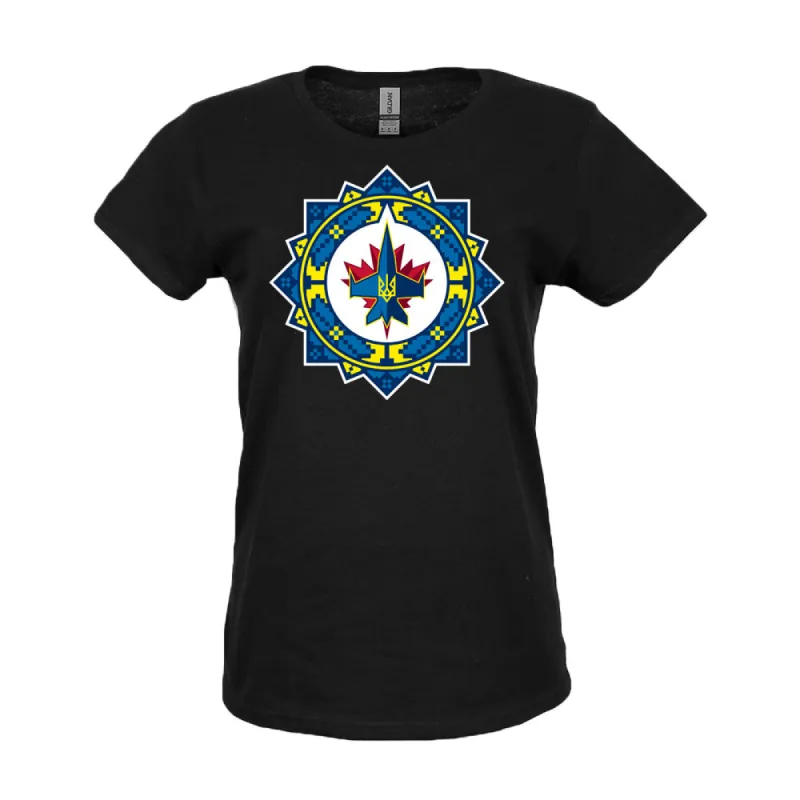 UKRAINIAN LOGO WMNS TEE BLACK sold by True North Shop