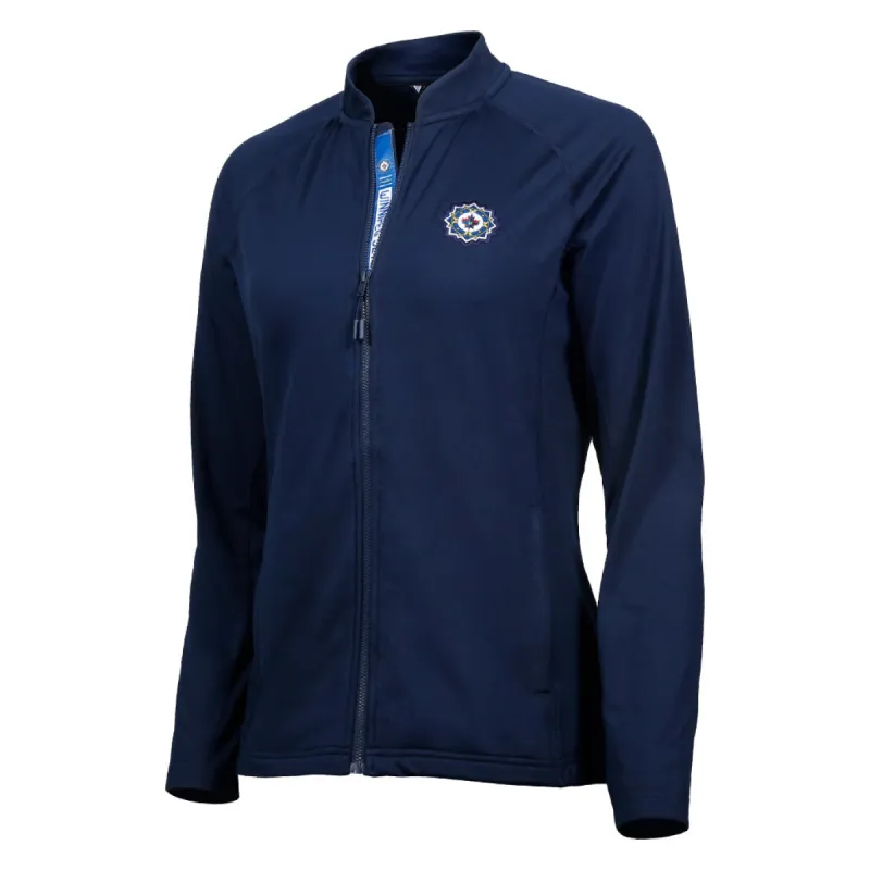 UKRAINIAN LOGO WMNS EZRA JACKET NAVY made by True North Shop