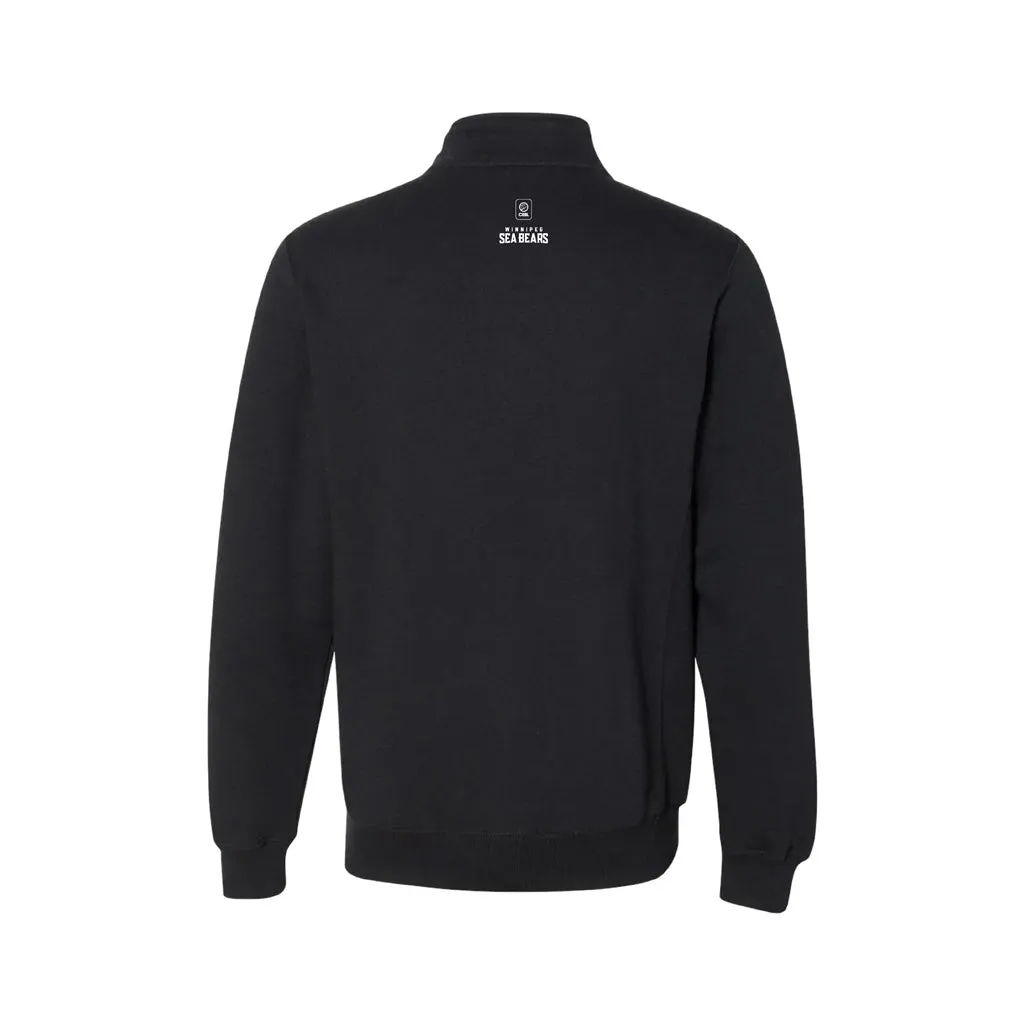 SEA BEARS 1/4 ZIP FLEECE BLACK sold by True North Shop product image thumbnail 2