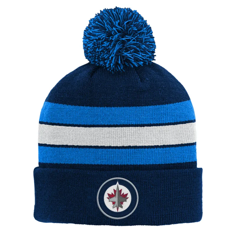 YOUTH STRIPE BEANIE W/POM sold by True North Shop