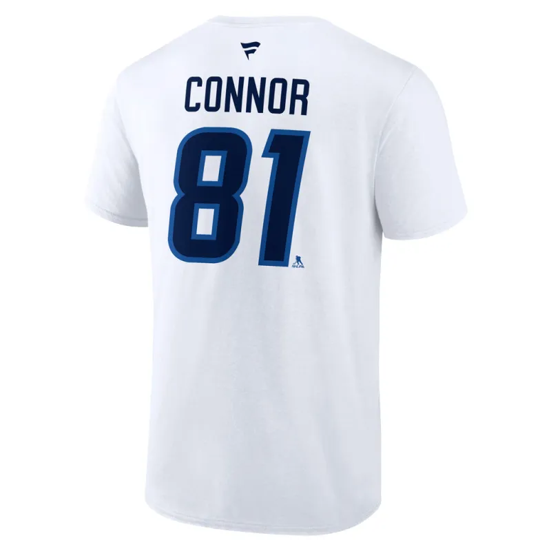 FANATICS WHT NAME/# TEE 81 CONNOR sold by True North Shop