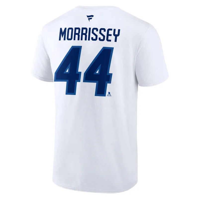 FANATICS WHT NAME/# TEE 44 MORRISSEY sold by True North Shop
