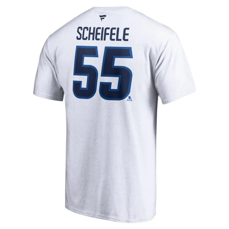 FANATICS WHT NAME/# TEE 55 SCHEIFELE sold by True North Shop