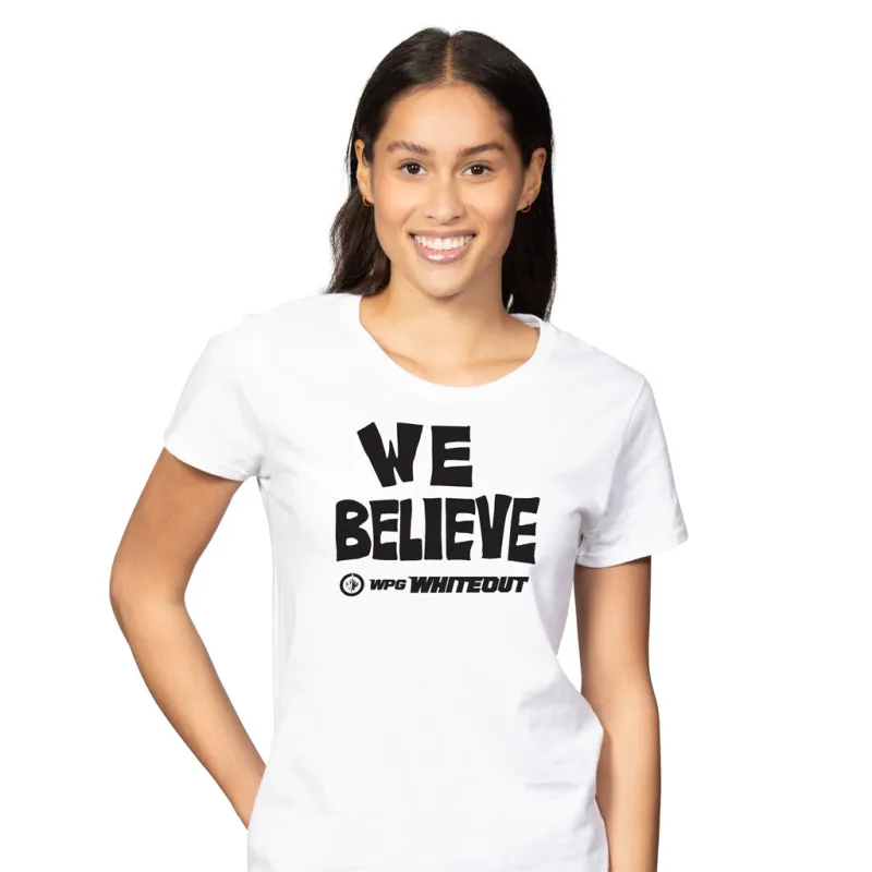 WOMEN'S WE BELIEVE T-SHIRT sold by True North Shop