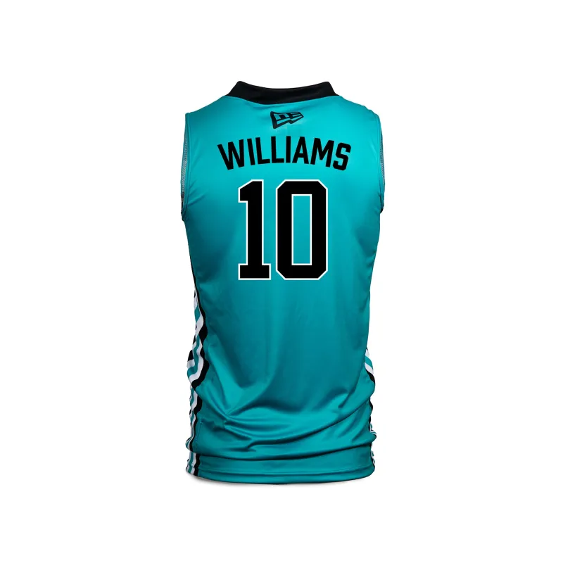SEA BEARS ADULT REPLICA JERSEY TEAL #10 WILLIAMS made by True North Shop