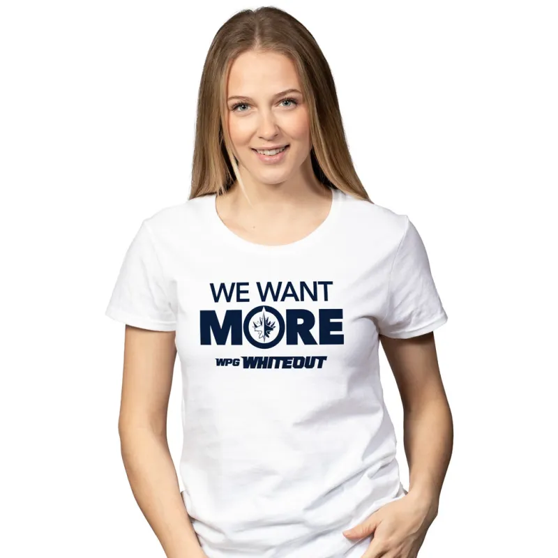 WOMEN'S WE WANT MORE TEE sold by True North Shop