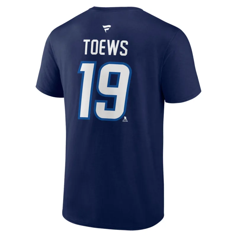 FANATICS NAME/# TEE - 19 TOEWS sold by True North Shop