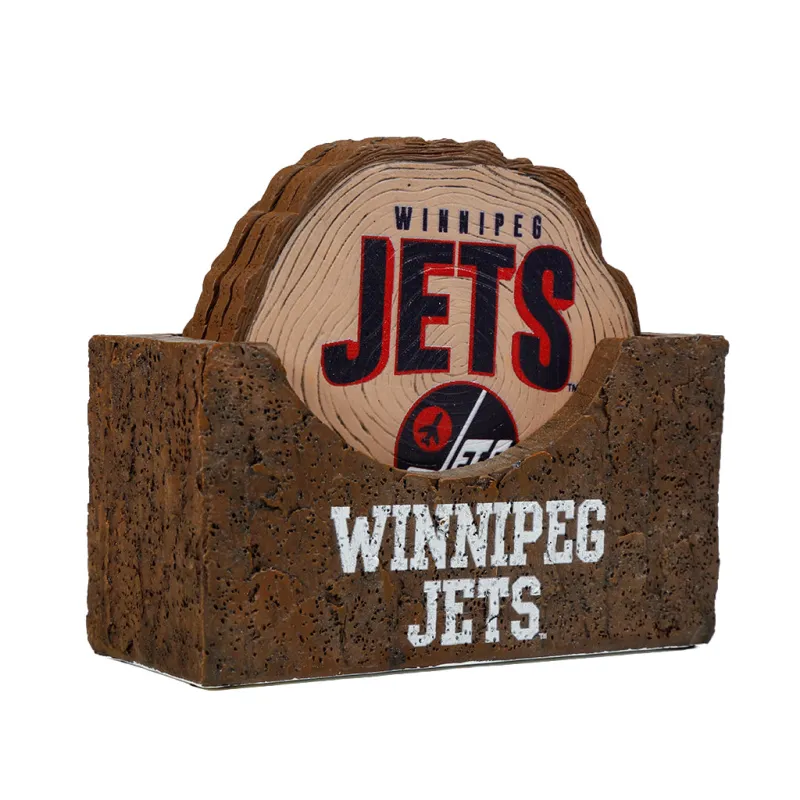 4 PACK LOG COASTERS sold by True North Shop