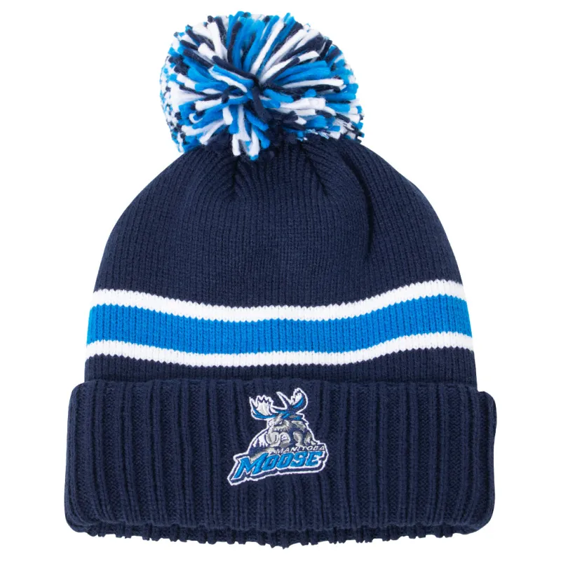 MOOSE HEAVY KNIT TOQUE NAVY made by True North Shop