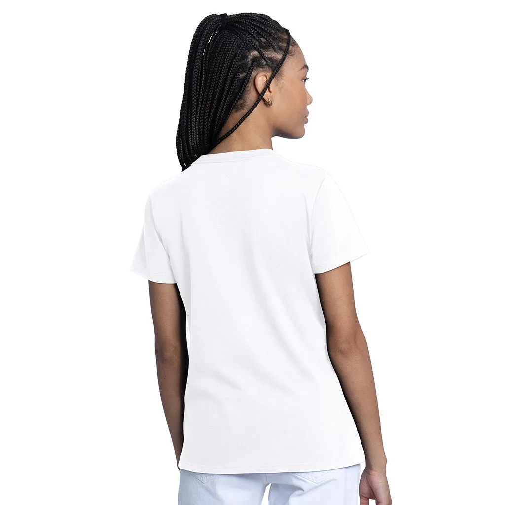WOMEN'S GOAL II CREW TEE WHITE sold by True North Shop product image thumbnail 2