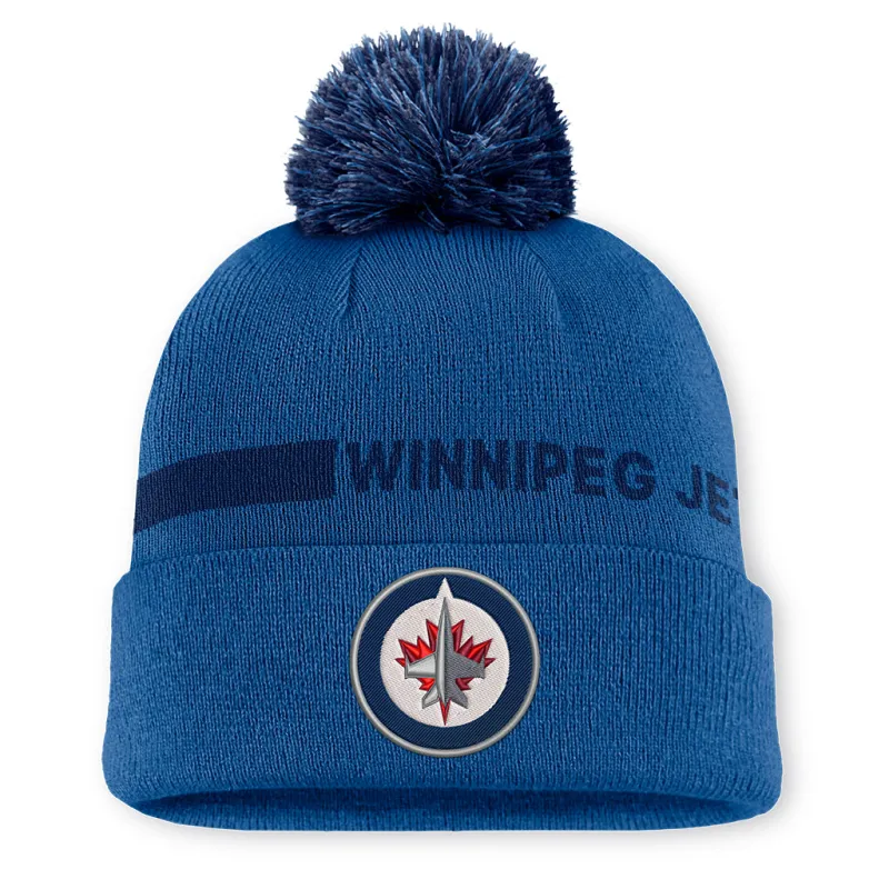 AP RINK 14 CUFFED BEANIE W/POM made by Fanatics