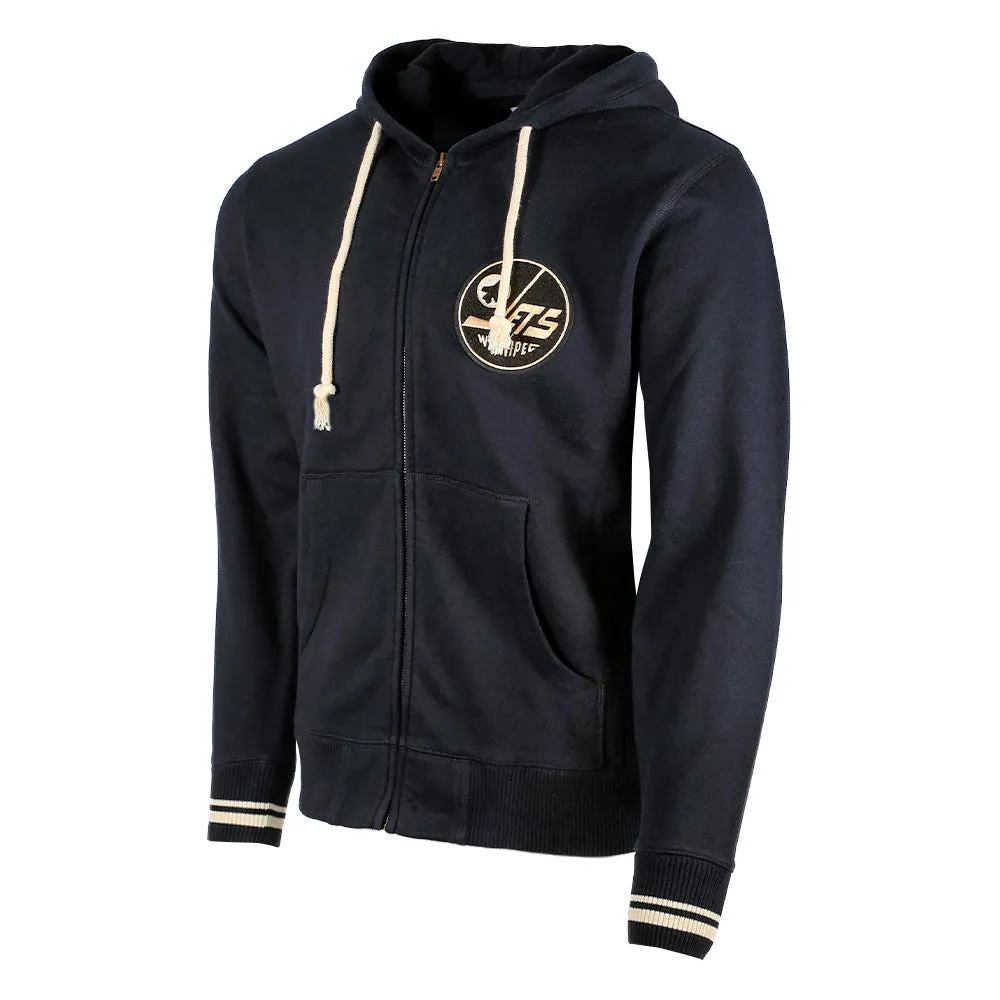 BLACK & CREAM ZIP HOODIE sold by True North Shop