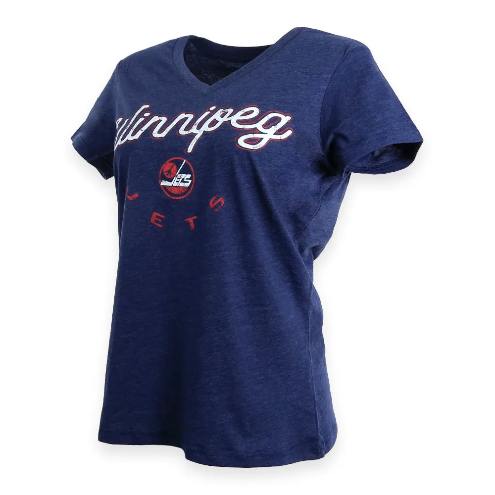 WOMEN'S ALT BUMP & RUN TEE NAVY sold by True North Shop