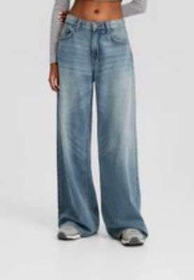 WIDE-LEG - Flared Jeans - light blue denim sold by Zalando