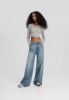 WIDE-LEG - Flared Jeans - light blue denim sold by Zalando