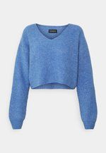 Strickpullover - light blue sold by Zalando