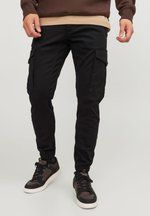 JPSTPAUL JJFLAKE - Pantalones cargo - black sold by Zalando