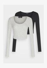 2 PACK - Langarmshirt - black/mottled grey sold by Zalando product image thumbnail 5