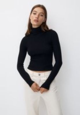 TURTLENECK - Strickpullover - black sold by Zalando