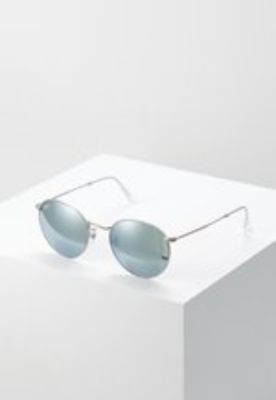 ROUND METAL UNISEX - Sunglasses - light green/mirror silver-coloured sold by Zalando