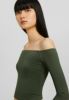 OFF-THE-SHOULDER - Langarmshirt - khaki sold by Zalando