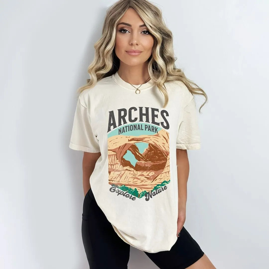 Arches National Park Explore More Garment Dyed Tee sold by Zulily product image thumbnail 3