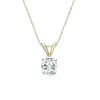 Auriya 18k Gold 0.50ctw Oval Solitaire Lab Grown Diamond Necklace 4-Prong Basket (H-I VS) - 0.5 sold by Zulily