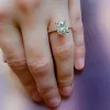 Miadora 2ct DEW Oval-cut Moissanite Solitaire and 1/10ct TDW Diamond Engagement Ring in 14k Rose Gold sold by Zulily