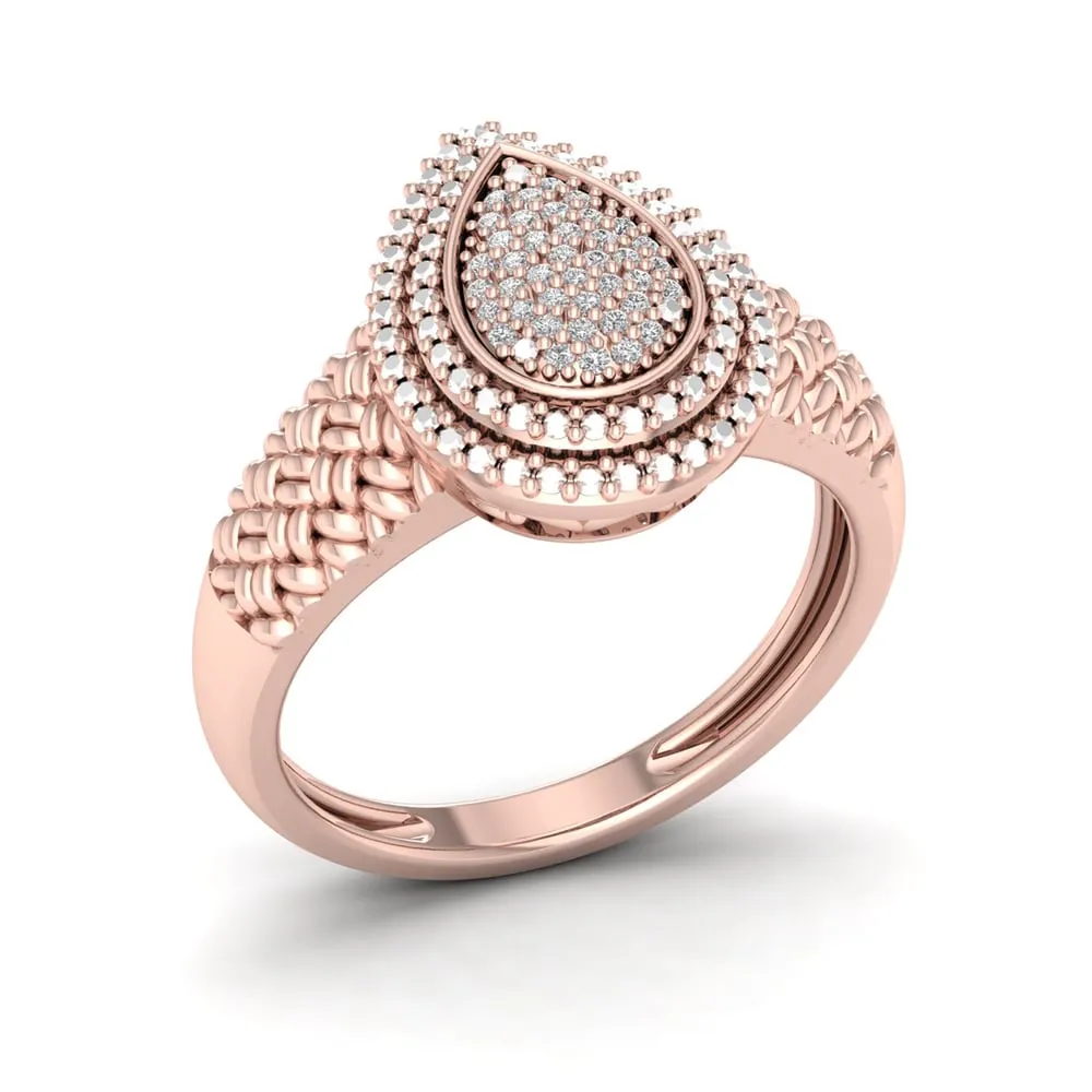 De Couer IGI Certified 1/10ct TDW Diamond Engagement Ring - Pink sold by Zulily product image thumbnail 2