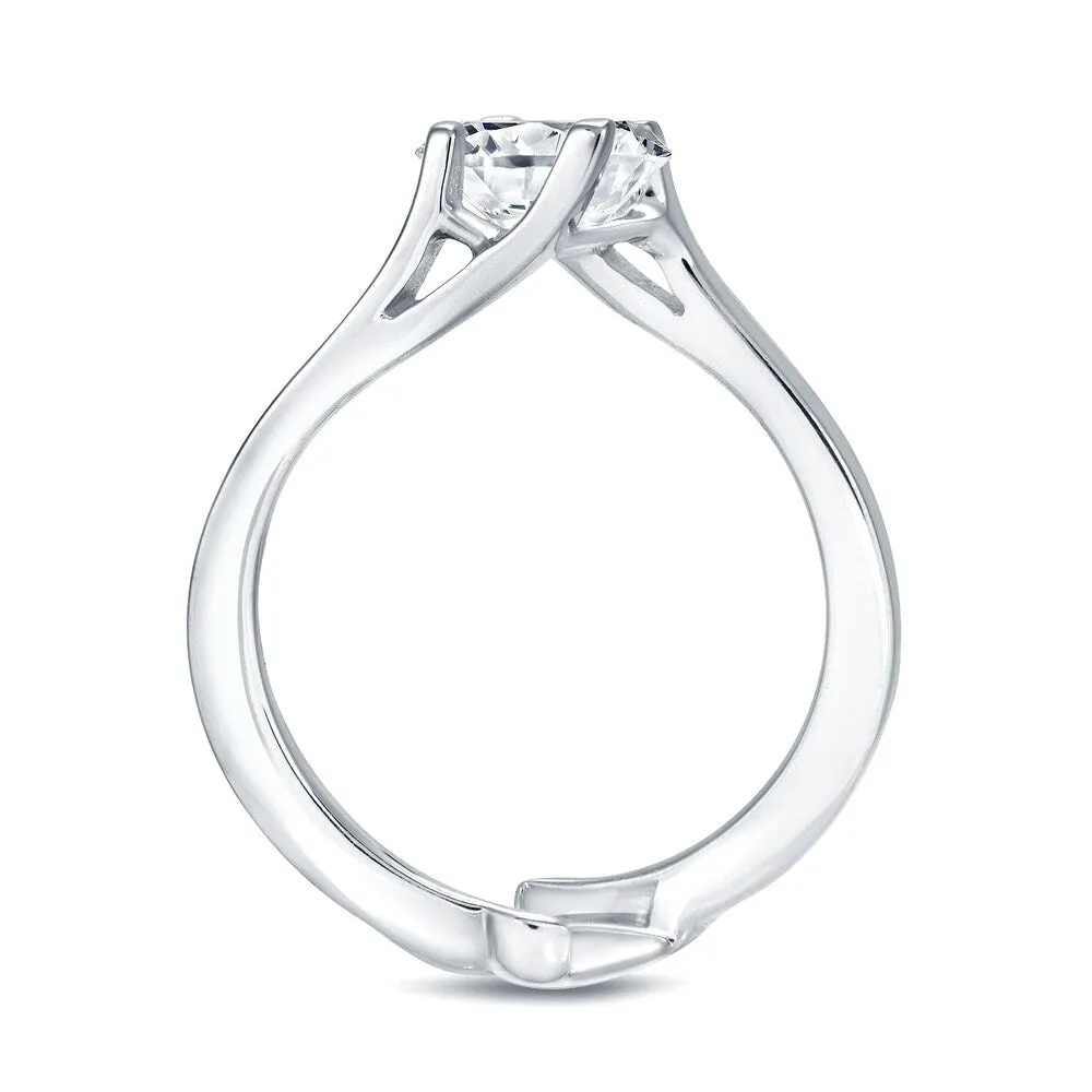 Auriya 14k Gold 1ctw Round Solitaire Diamond Engagement Ring Set sold by Zulily product image thumbnail 3