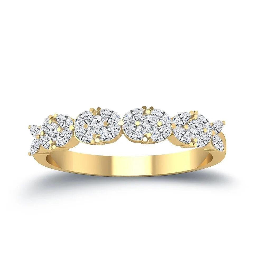 Auriya Vintage 1/3ctw Diamond Wedding Band 14k Gold sold by Zulily product image thumbnail 2