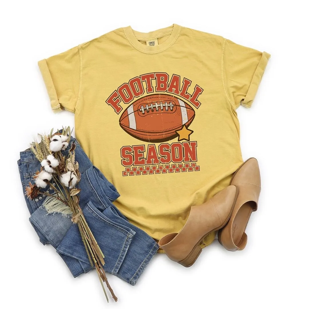 Football Season Star Garment Dyed Tee sold by Zulily