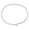 Curata 925 Sterling Silver 7" Simple Circle Hook Bangle Bracelet sold by Zulily