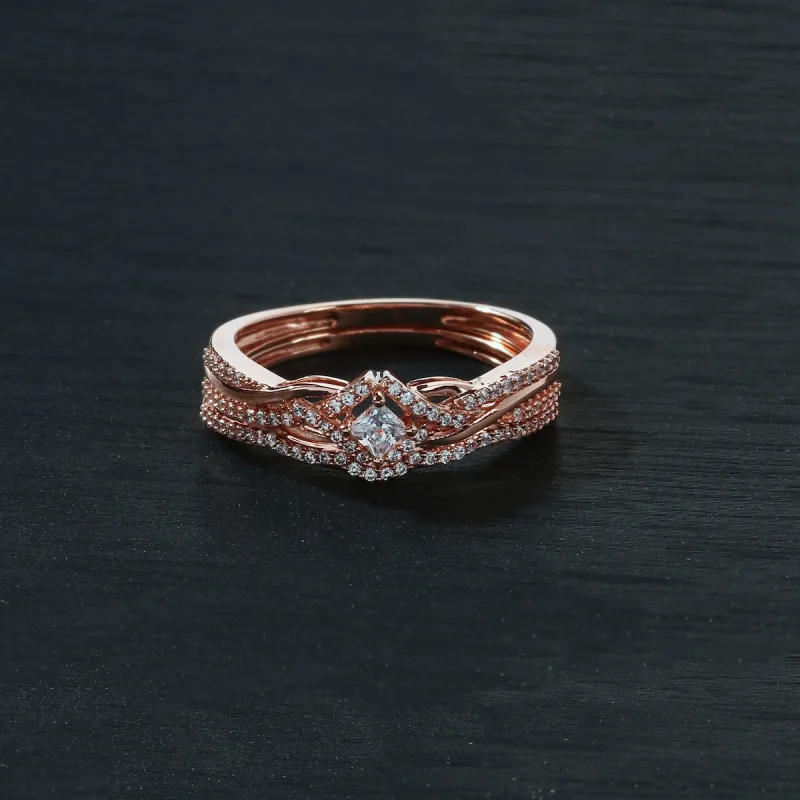 De Couer 10k Gold 1/3ct TDW Diamond Criss Cross Bridal Set sold by Zulily