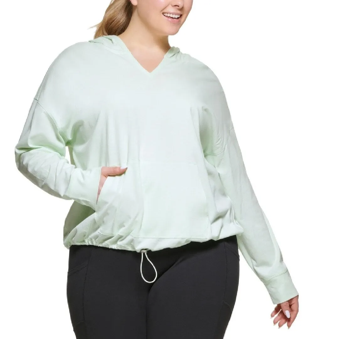 Calvin Klein Women's Hooded T Shirt Green Size 1X sold by Zulily product image thumbnail 2