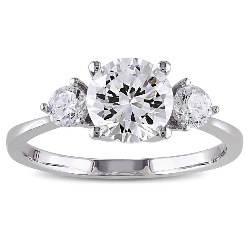 Miadora Sterling Silver Round-cut Prong-set Cubic Zirconia Engagement Ring sold by Zulily