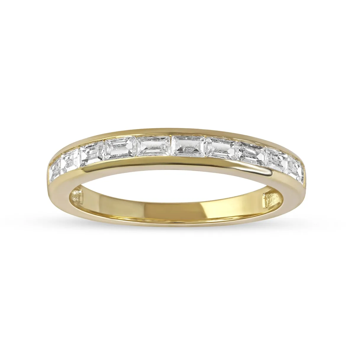 1/2ct TDW Baguette Diamond Womens Wedding Band in 14k Gold by DeCouer sold by Zulily product image thumbnail 4
