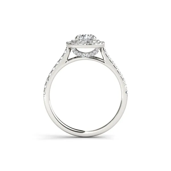 De Couer 14k White Gold 1 1/10ct TDW Diamond Halo Engagement Ring sold by Zulily product image thumbnail 5
