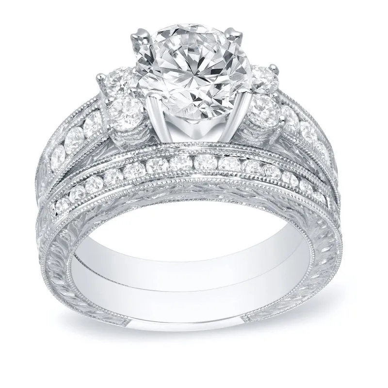 Auriya 14k Gold 2ctw Vintage Diamond Engagement Ring Set sold by Zulily