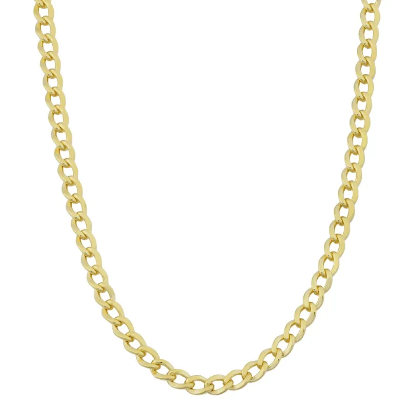 Fremada 14k Yellow Gold Filled 3.2mm High Polish Miami Cuban Curb Link Chain Necklace sold by Zulily