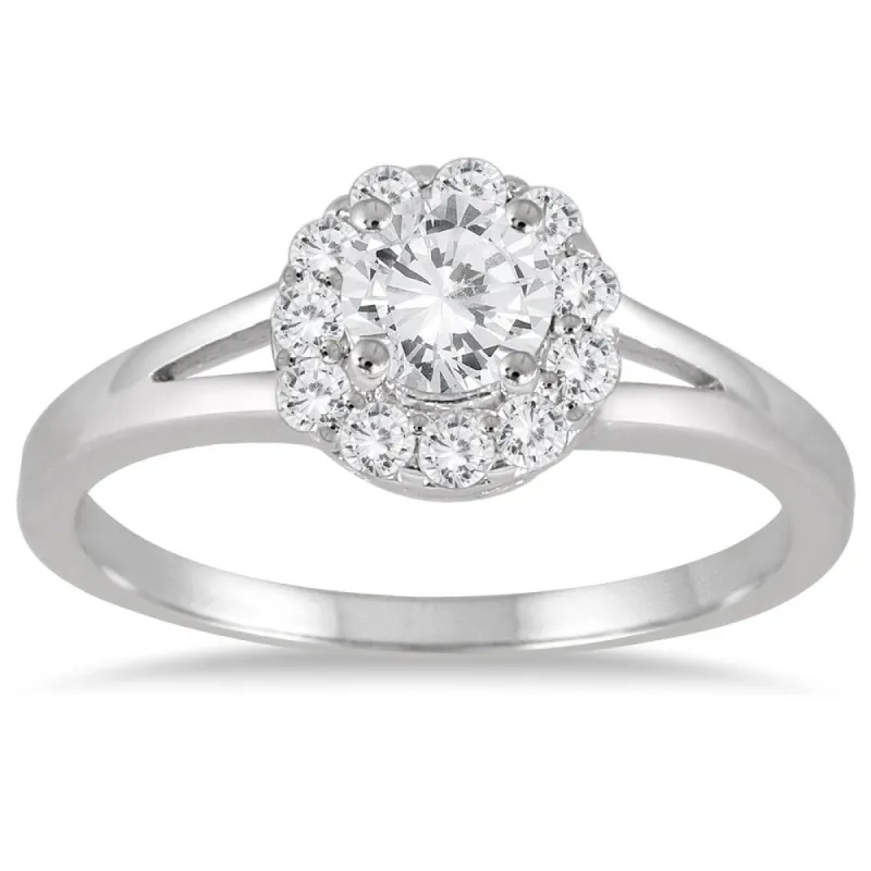 3/4 Carat TW Diamond Engagement Ring in 14K White Gold sold by Zulily