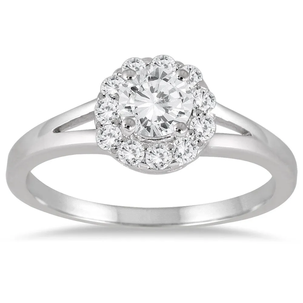 3/4 Carat TW Diamond Engagement Ring in 14K White Gold sold by Zulily