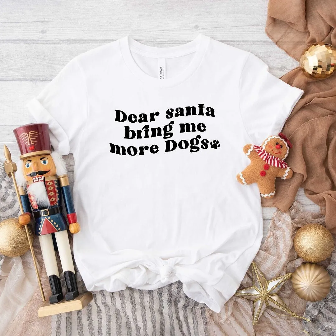 Dear Santa Bring Me More Dogs Wavy Short Sleeve Tee sold by Zulily product image thumbnail 2