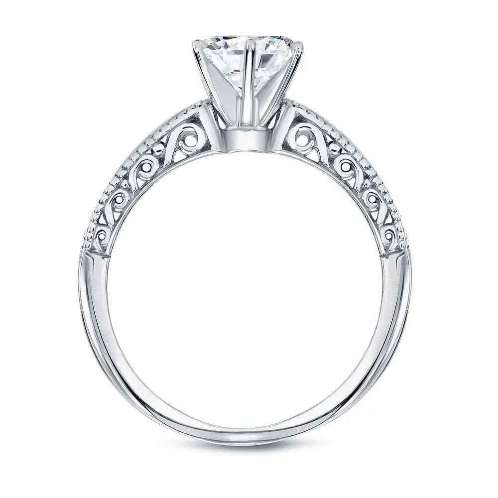 Auriya 14k Gold 1ctw Vintage Round Diamond Engagement Ring Set sold by Zulily product image thumbnail 5