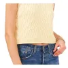 1.STATE Women's Sleeveless Cable Crewneck Sweater Yellow Size X-Large sold by Zulily