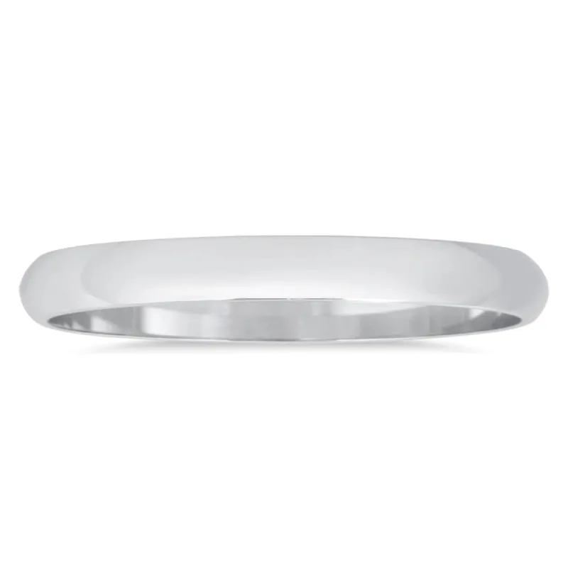 Marquee Jewels 14k White Gold 2-millimeter Domed Comfort-fit Wedding Band sold by Zulily