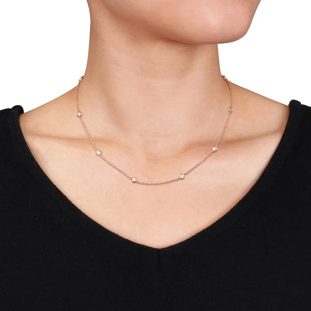 Miadora 14k Rose Gold 3/4ct TDW Necklace sold by Zulily product image thumbnail 4