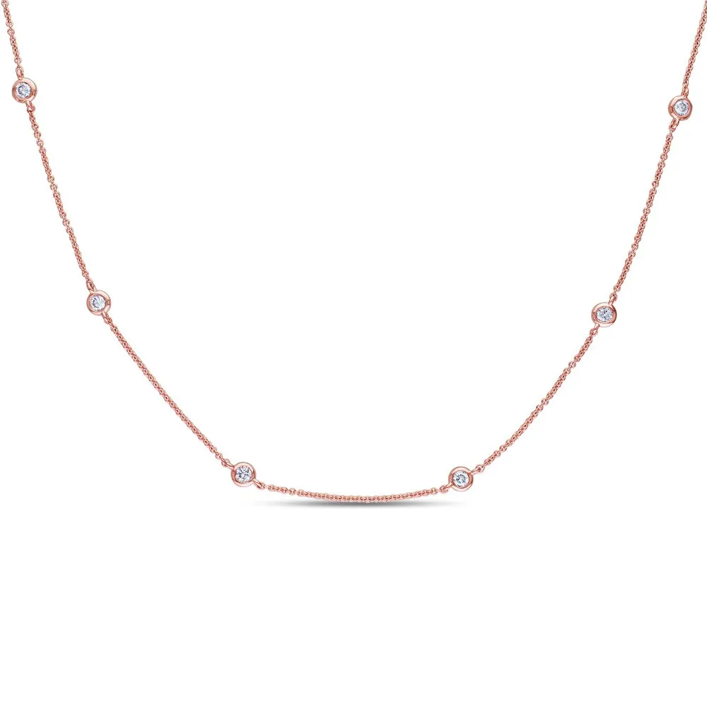 Miadora 14k Rose Gold 3/4ct TDW Necklace sold by Zulily